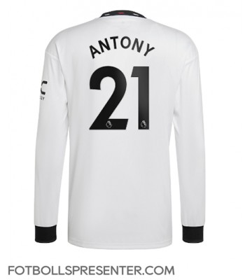 Manchester United Antony #21 Borta Matchtröja 2022-23 Långärmad